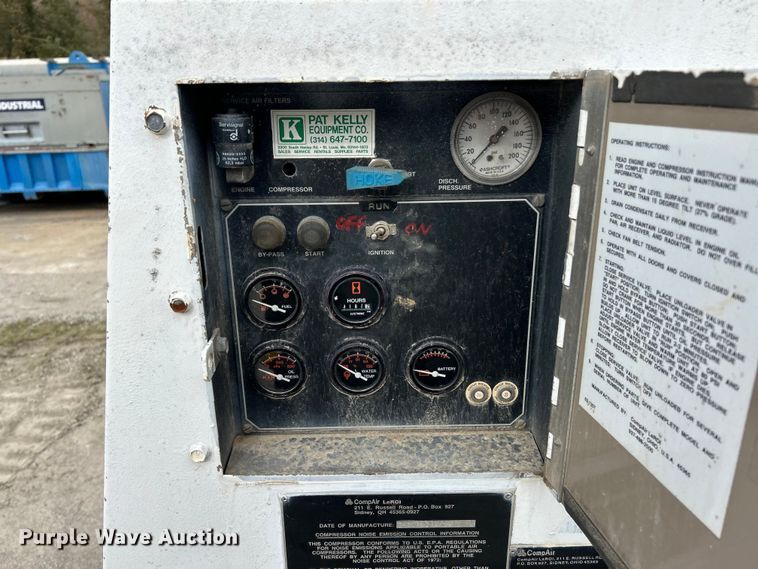 image for item EK4430 1999 LeRoi Q125DJ-E air compressor