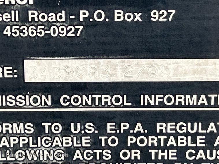 image for item EK4430 1999 LeRoi Q125DJ-E air compressor
