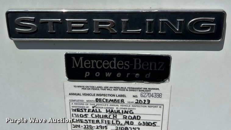 image for item EK4700 2009 Sterling L9500 dump truck