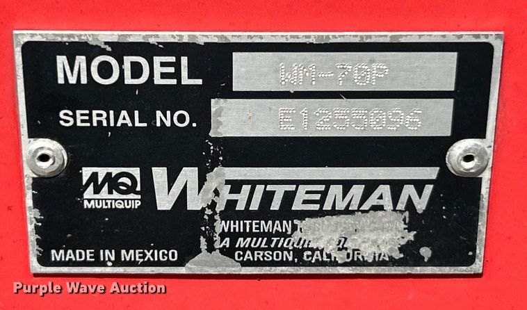 image for item EK4724 (2) Whiteman WM-70P mortar mixers