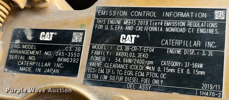 image for item EK8667 2019 Caterpillar  279D3 tracked skid steer loader