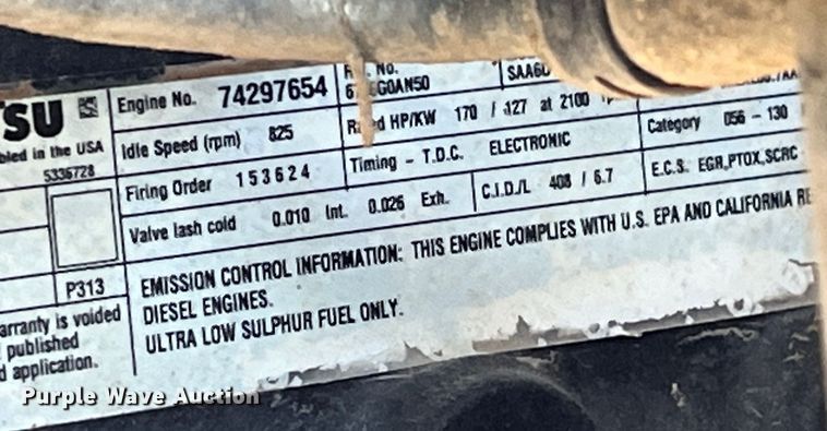 image for item EK8670 2018 Komatsu WA320-8 wheel loader