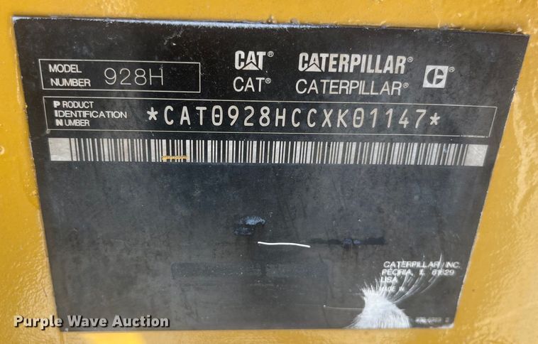 image for item EK8673 2010 Caterpillar  928HZ wheel loader
