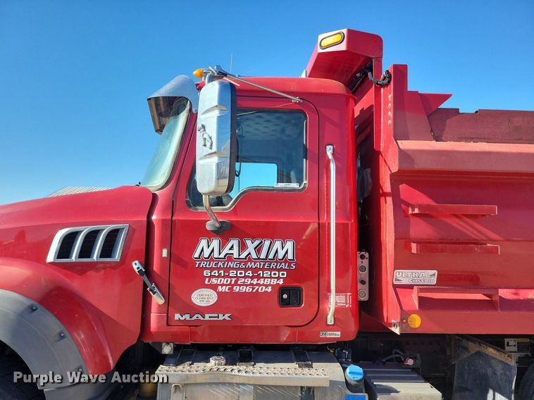 image for item KA9990 2017 Mack GU713 dump truck