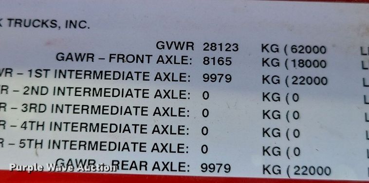 image for item KA9990 2017 Mack GU713 dump truck