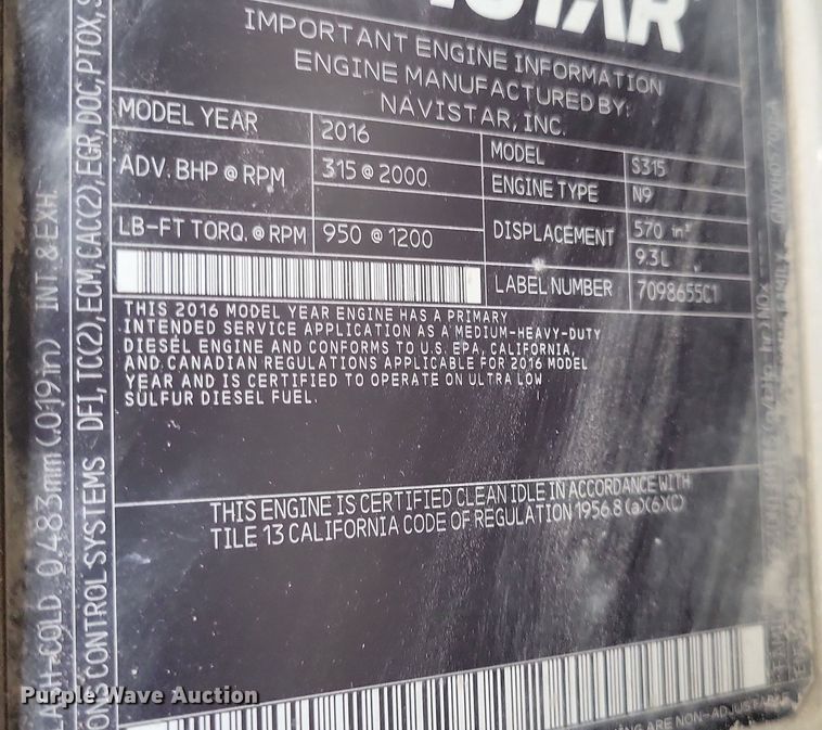 image for item KA9998 2017 International  4400 flatbed truck