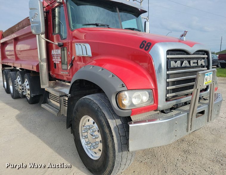 image for item KB9012 2018 Mack GU713 dump truck