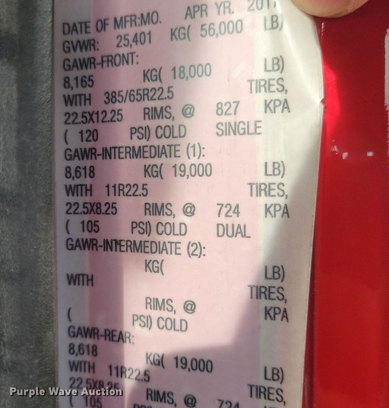 image for item KB9012 2018 Mack GU713 dump truck