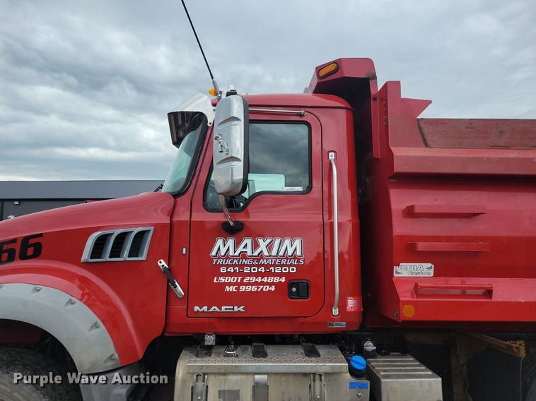 image for item KB9025 2016 Mack GU713 dump truck