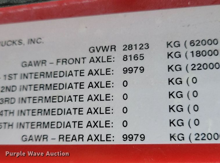 image for item KB9025 2016 Mack GU713 dump truck