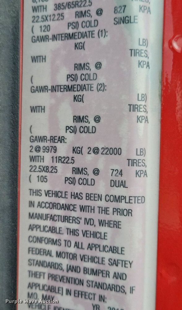 image for item KB9025 2016 Mack GU713 dump truck