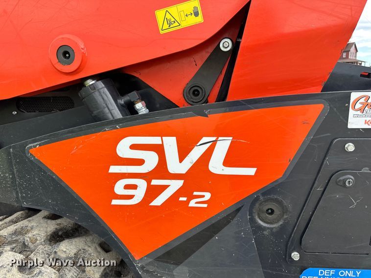 image for item LR9387 Kubota SVL97-2 tracked skid steer loader
