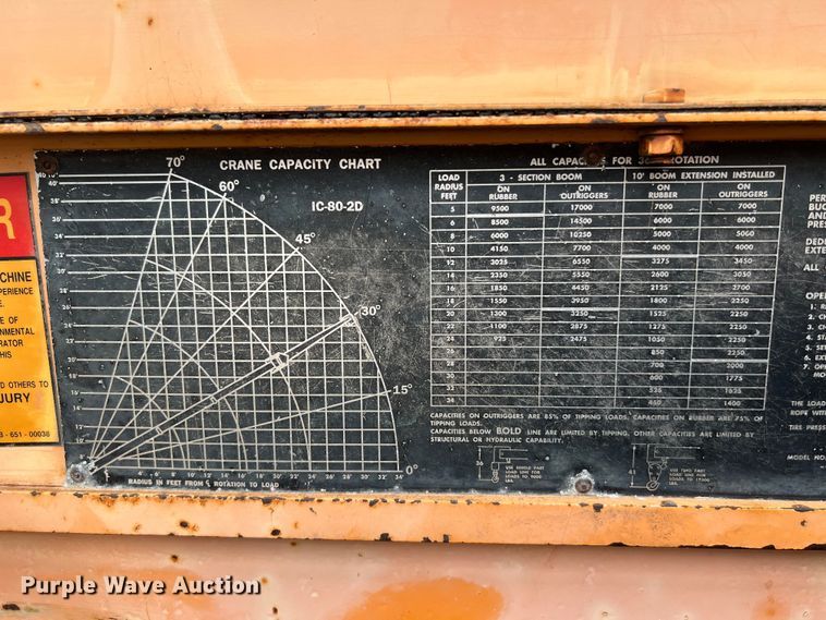 image for item LU9884 1992 Broderson IC-80-2D crane