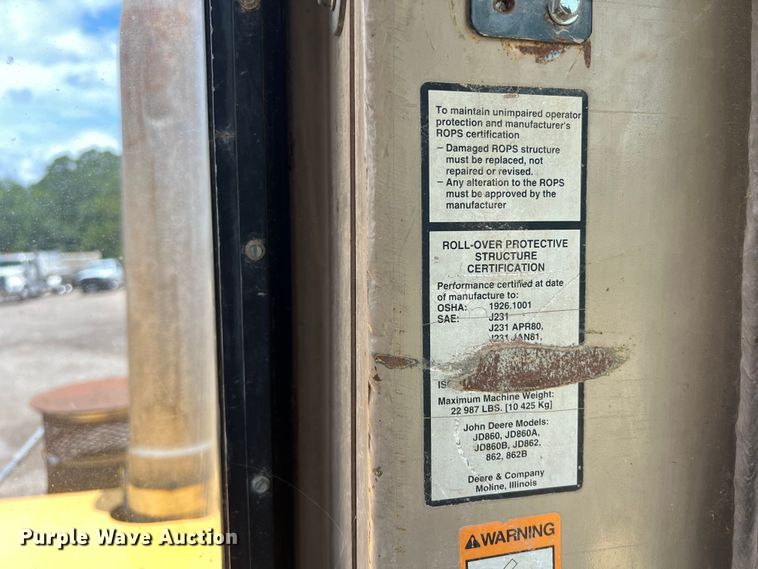 image for item LU9892 1995 John Deere  862B elevating scraper