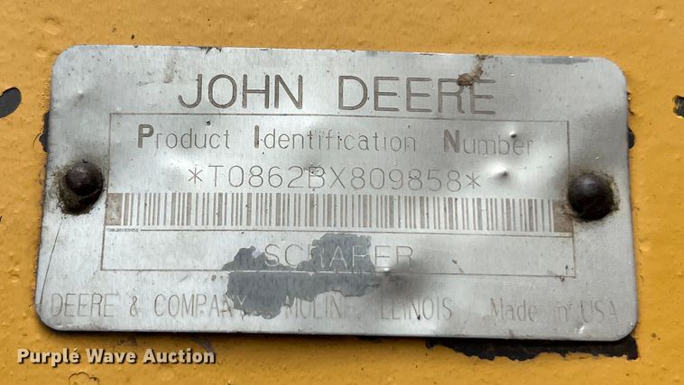 image for item LU9892 1995 John Deere  862B elevating scraper