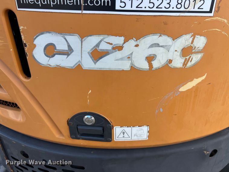 image for item LU9931 2017 Case CX26C mini excavator