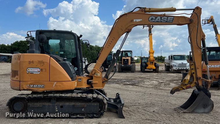 image for item LU9932 2014 Case CX80C mini excavator