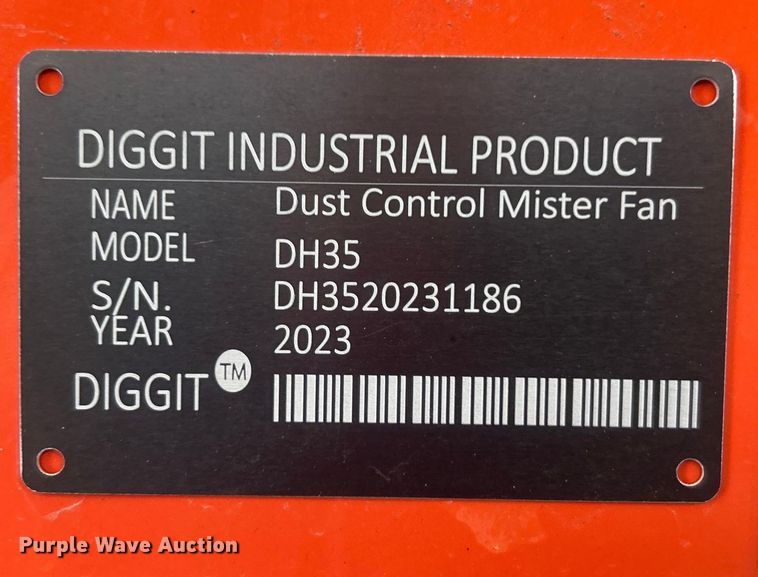 image for item NB9424 2023 Diggit DH35 dust control mister fan