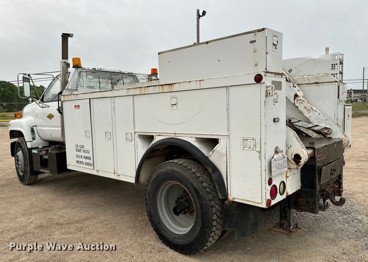 image for item NL9868 1993 Chevrolet  Kodiak C6500 utility / service truck with reel carrier