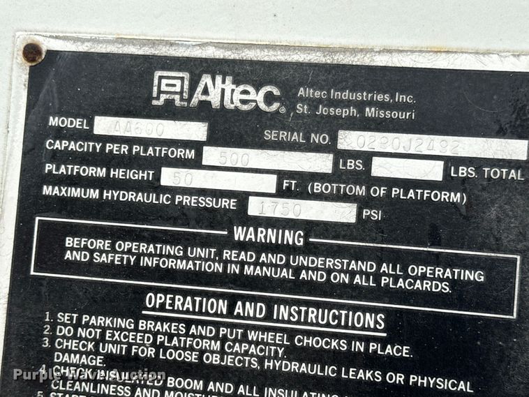 image for item NL9870 1990 Ford F700 bucket truck