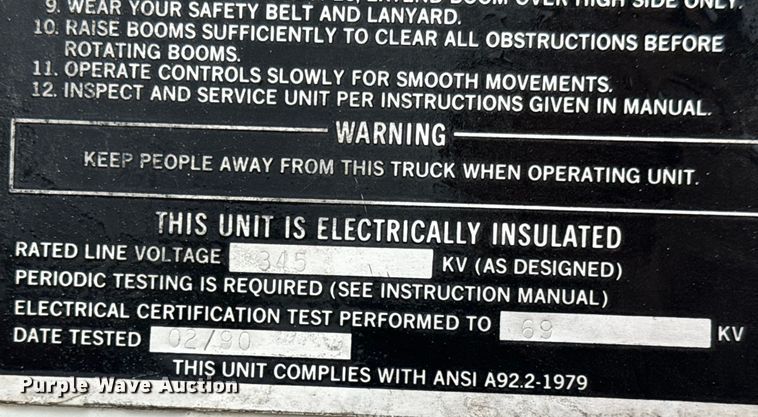 image for item NL9870 1990 Ford F700 bucket truck