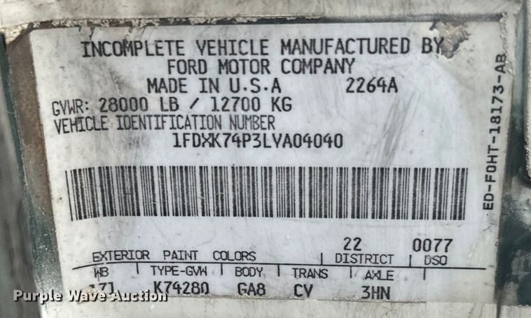 image for item NL9870 1990 Ford F700 bucket truck