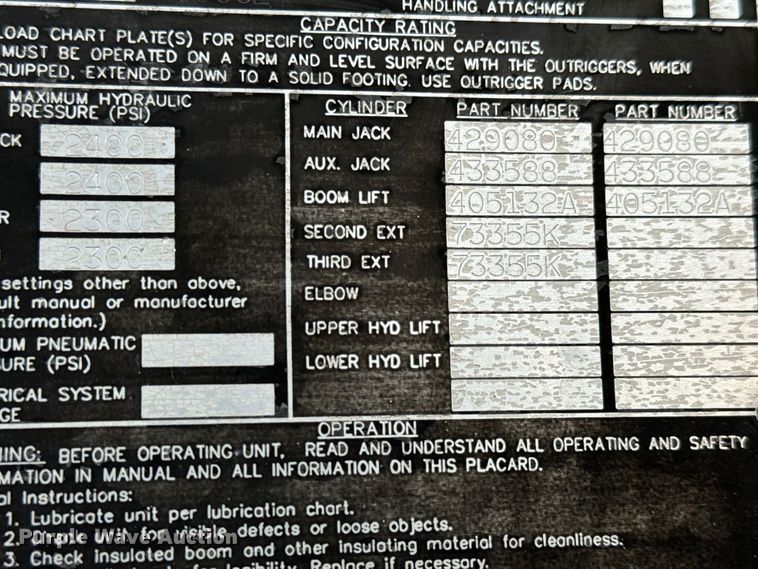 image for item NL9871 1995 Ford F700 digger derrick truck