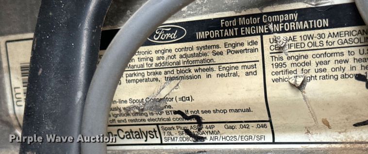 image for item NL9871 1995 Ford F700 digger derrick truck