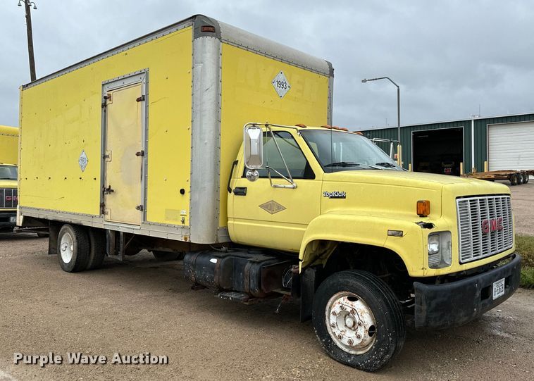 image for item NL9874 1992 GMC TopKick C5500 box truck
