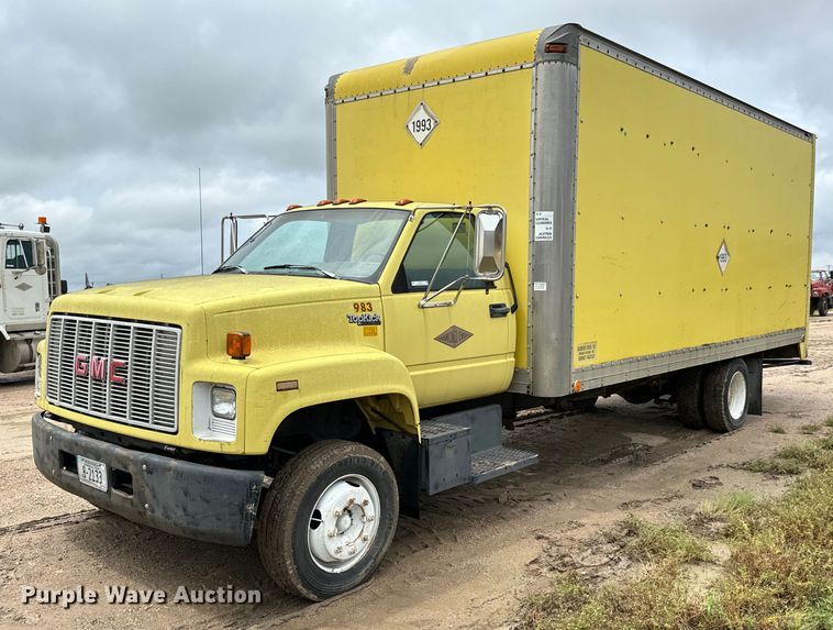 image for item NL9875 1992 GMC TopKick C5500 box truck