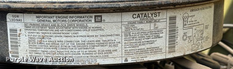 image for item NL9875 1992 GMC TopKick C5500 box truck