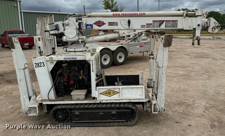 image for item NL9889 2003 SDP  EZ Hauler Series 2 mini digger derrick with trailer