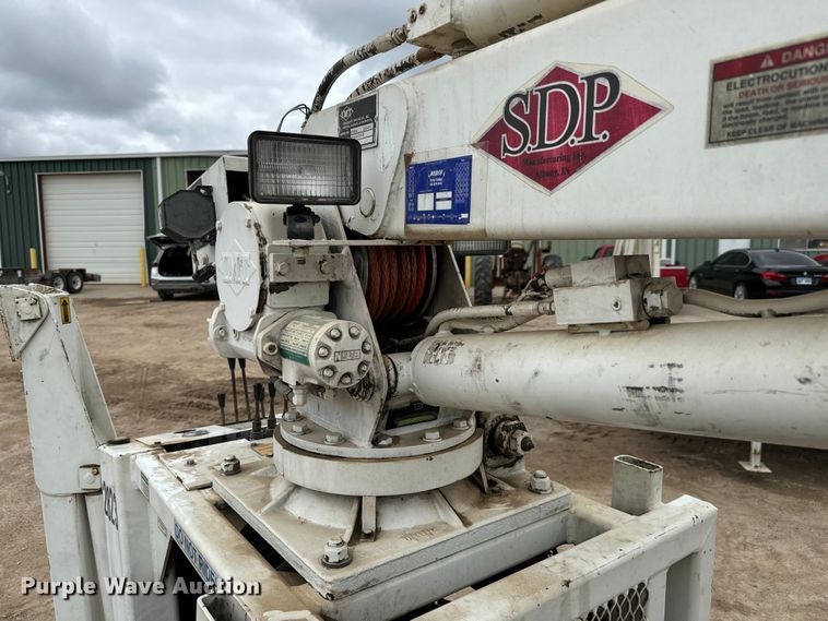 image for item NL9889 2003 SDP  EZ Hauler Series 2 mini digger derrick with trailer