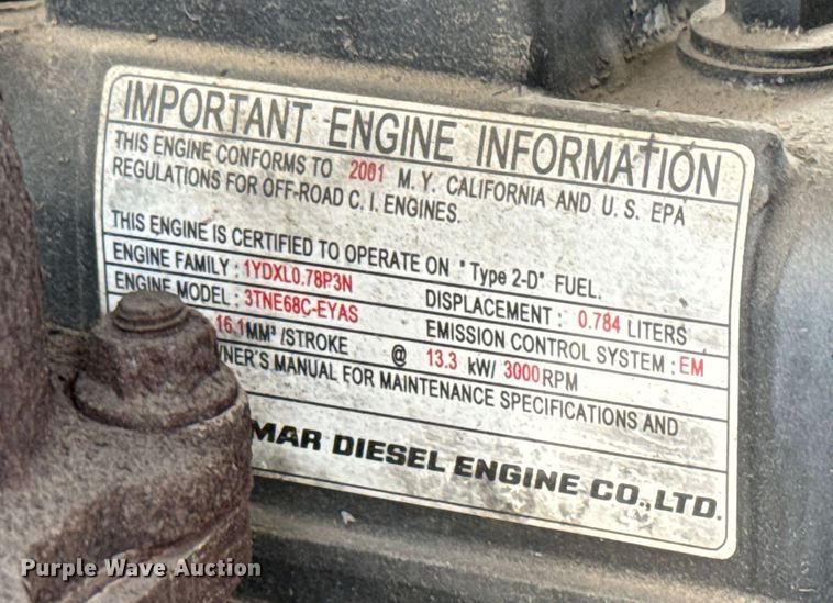 image for item NL9889 2003 SDP  EZ Hauler Series 2 mini digger derrick with trailer