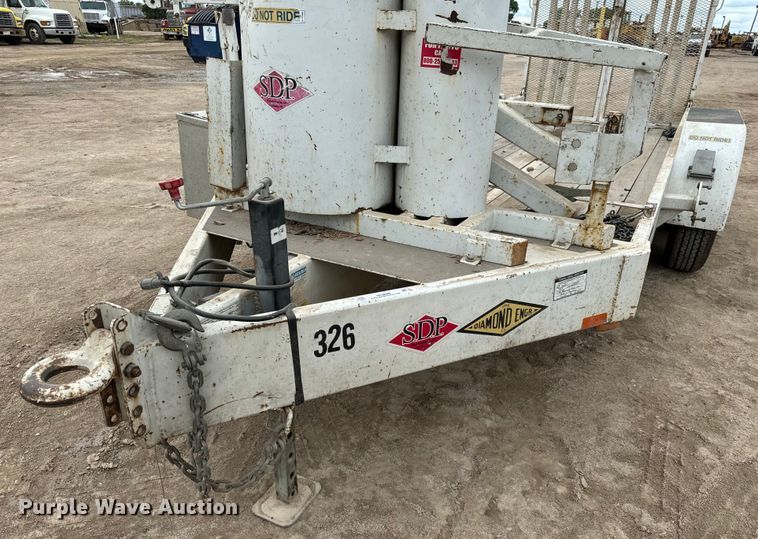 image for item NL9889 2003 SDP  EZ Hauler Series 2 mini digger derrick with trailer