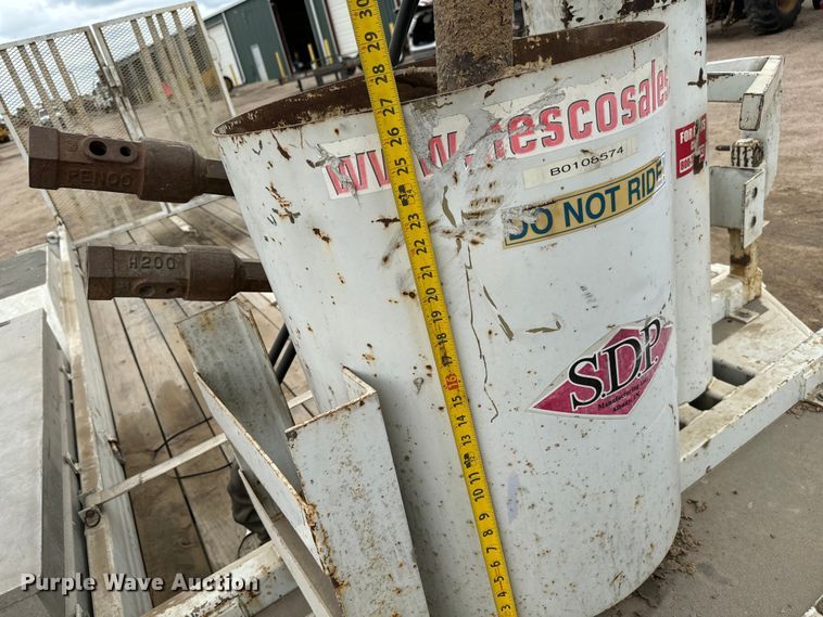 image for item NL9889 2003 SDP  EZ Hauler Series 2 mini digger derrick with trailer