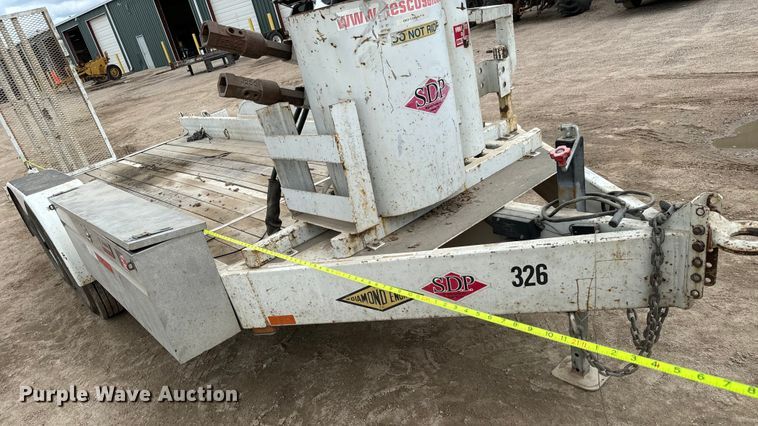 image for item NL9889 2003 SDP  EZ Hauler Series 2 mini digger derrick with trailer