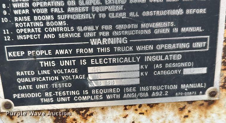 image for item NL9894 1999 Ford F550 Super Duty XL bucket truck