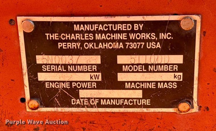 image for item NL9927 1996 Ditch Witch 5110 trencher