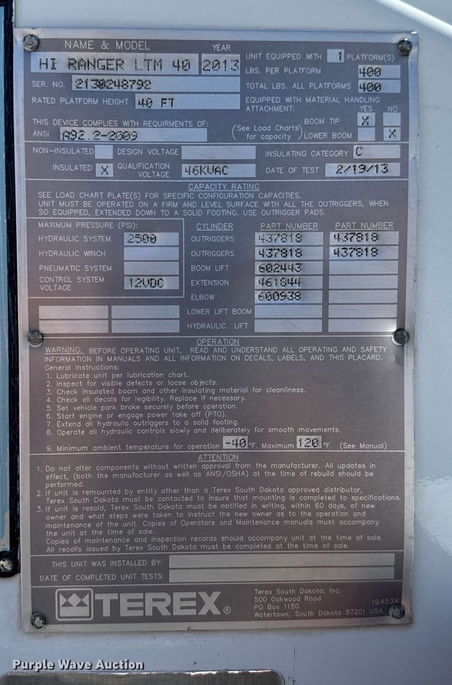 image for item NL9929 2012 Dodge Ram 5500HD bucket truck