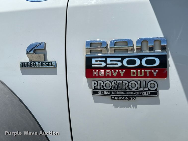 image for item NL9929 2012 Dodge Ram 5500HD bucket truck