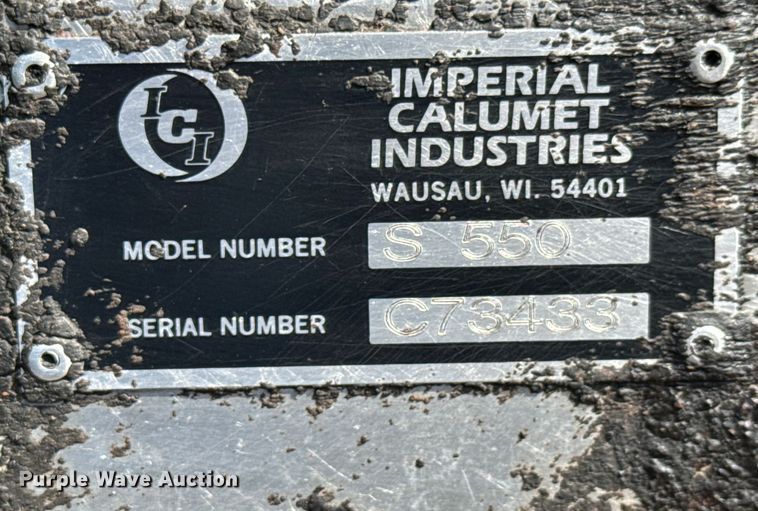 image for item NL9942 Imperial S550 Vacuum tank