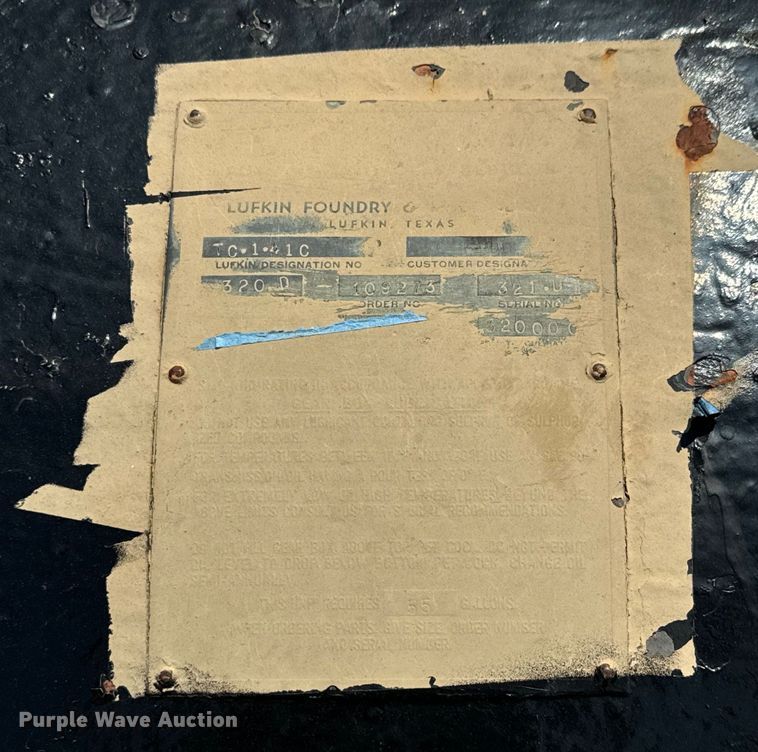 image for item NL9992 Lufkin TC320D  pump jack