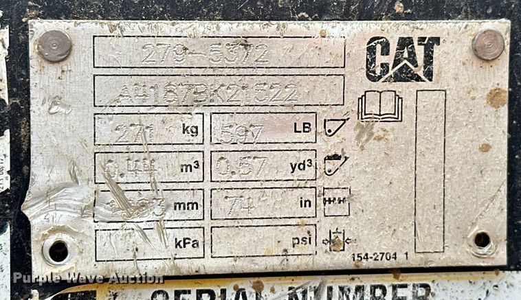 image for item NR9977 2018 Caterpillar  259D tracked skid steer loader