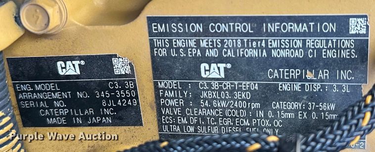 image for item NR9977 2018 Caterpillar  259D tracked skid steer loader