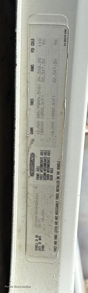 image for item NR9978 1992 Freightliner  FLD crane truck