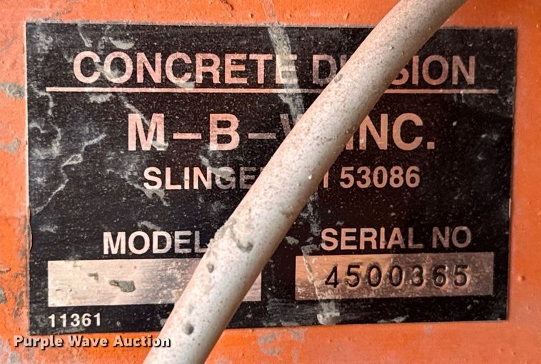 image for item NR9988 MBW CG200 curb machine