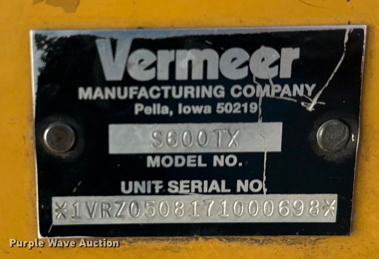 image for item NT9380 2007 Vermeer  S600TX  compact utility loader