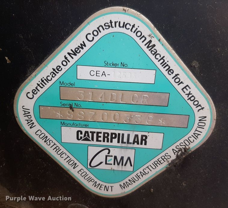 image for item NU9830 2011 Caterpillar 314DLCR QC HD excavator