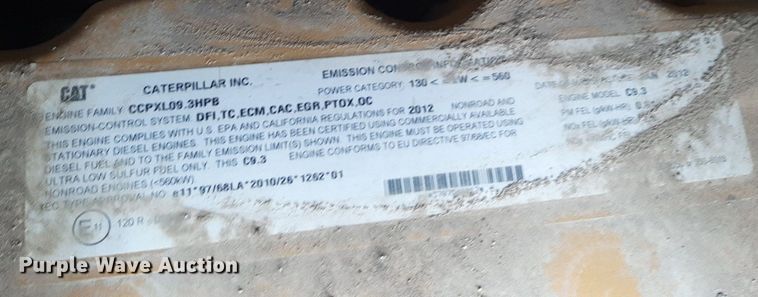 image for item NU9831 2012 Caterpillar 140M2 motor grader